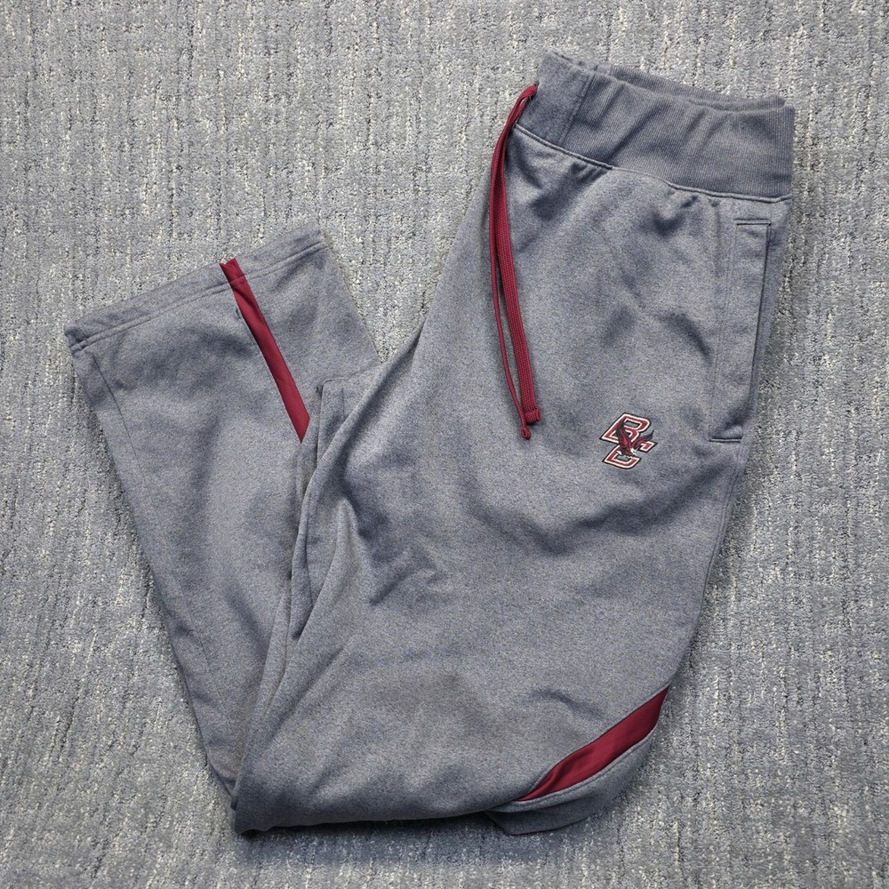 Under Armour Boston College Eagles‎ Sweatpants Mens XLT Grey Fleece Bungee Hem